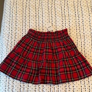 NWT Crewcuts Red Plaid Skirt
